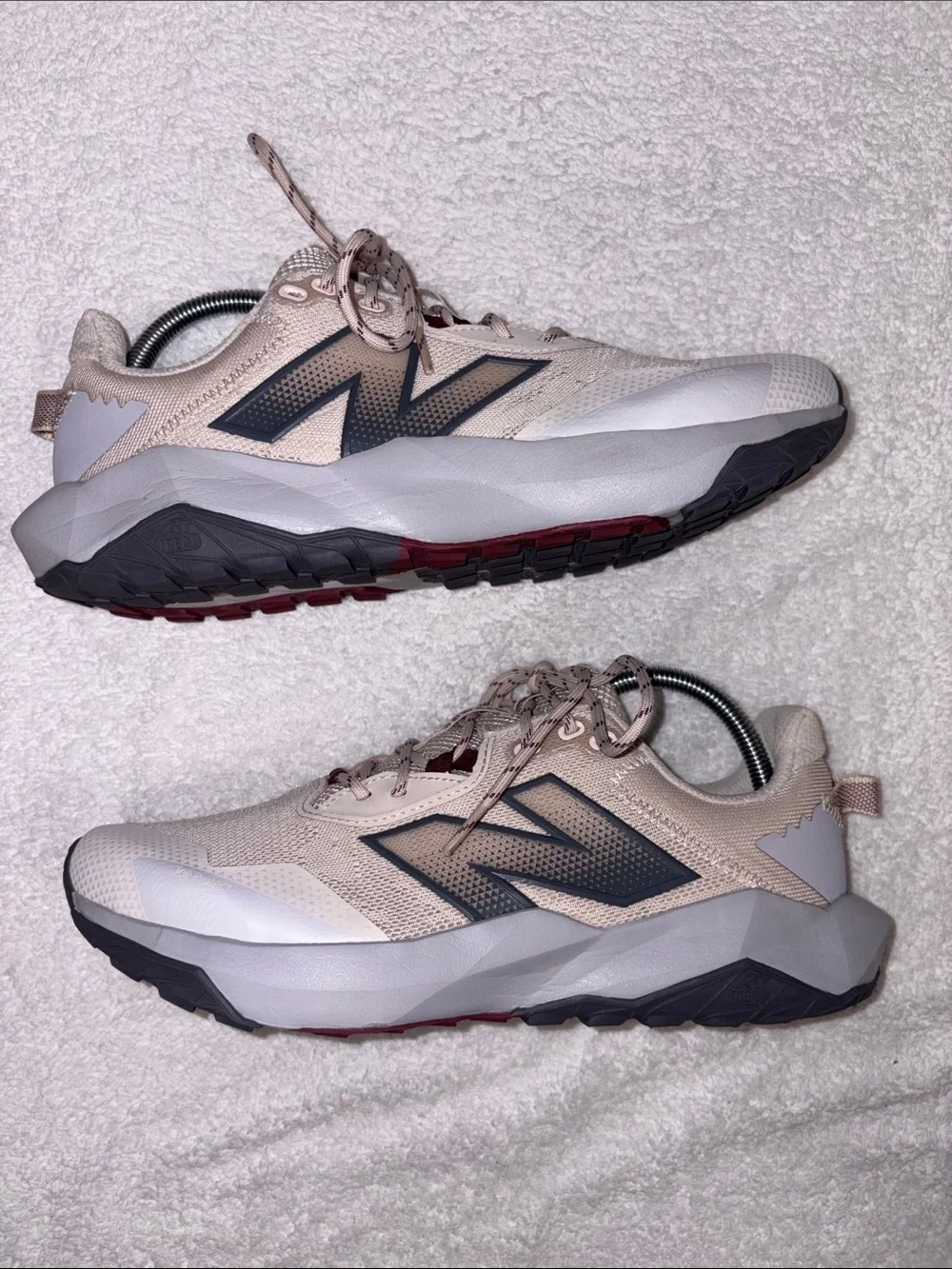 New Balance dynasoft nitrel Women's Light Beige and Maroon Trail Sneakers 11